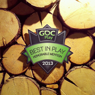 GDC Play - Best In Play Honorable Mention 2013